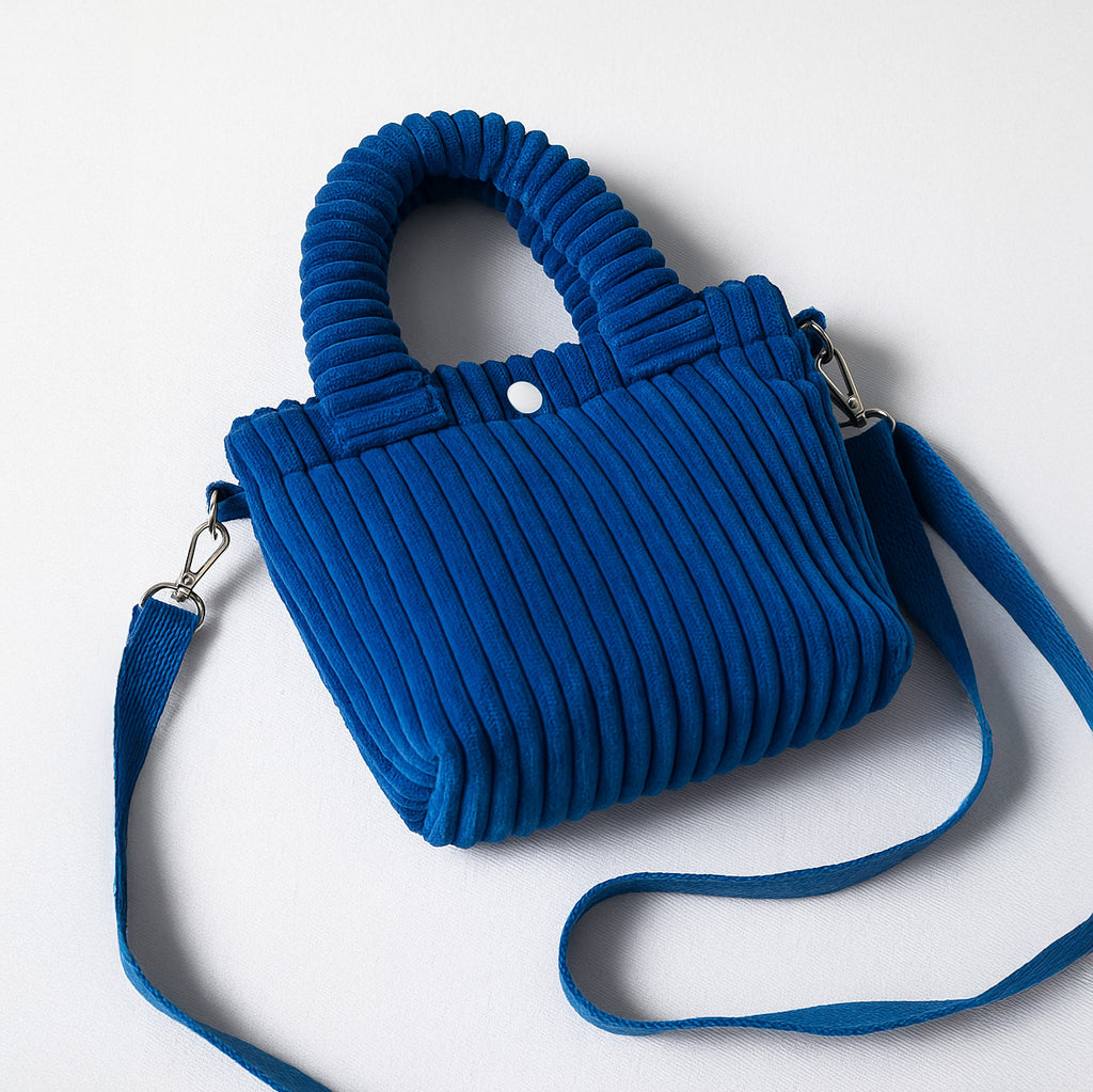 Corduroy Bucket Shoulder Bag