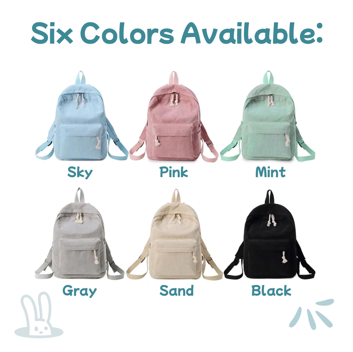 Personalized Corduroy Kids Backpack