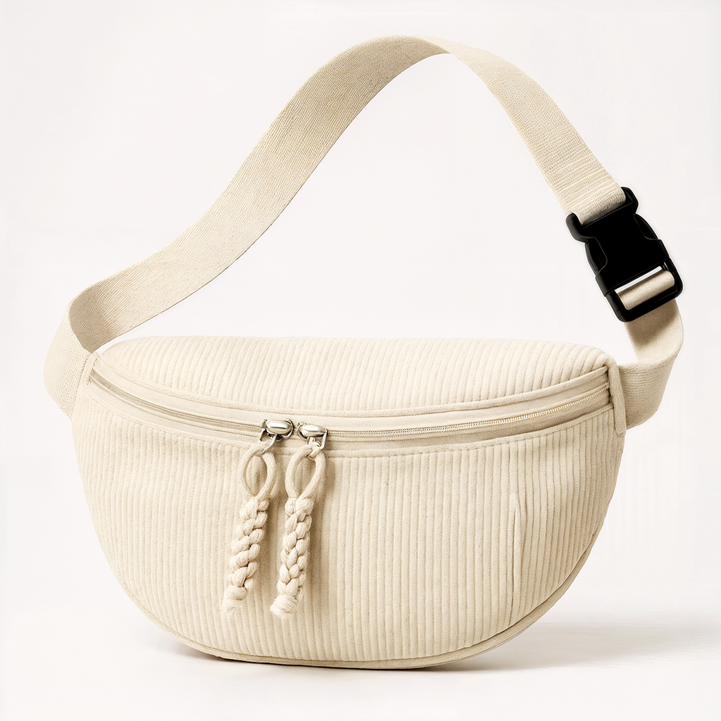 Corduroy Crossbody Chest Bag