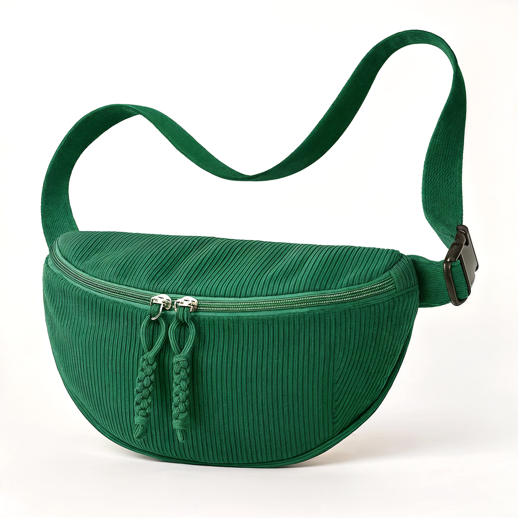 Corduroy Crossbody Chest Bag