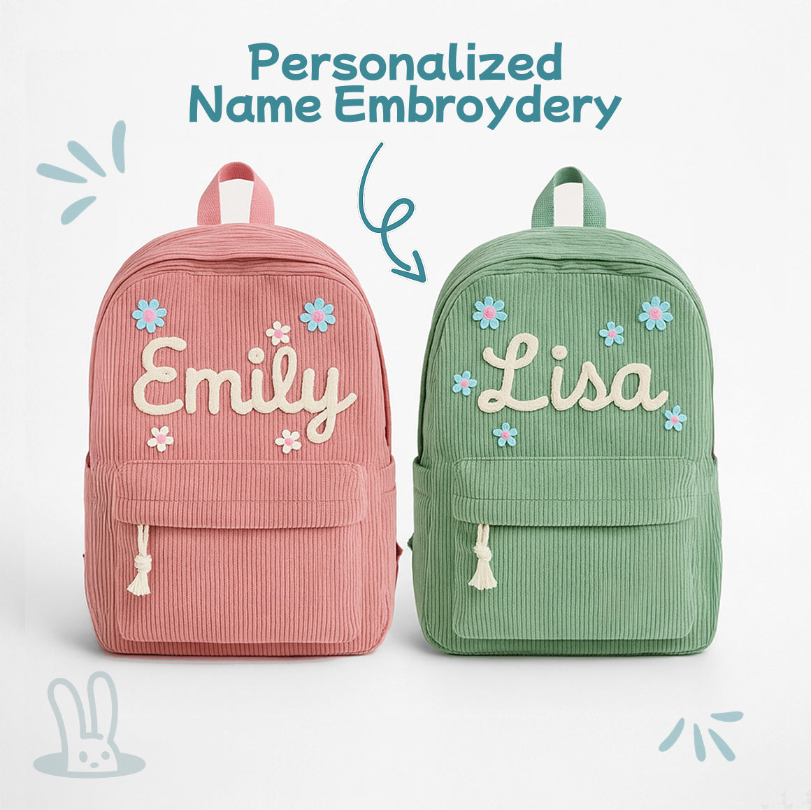 Personalized Embroidered Kids Backpack