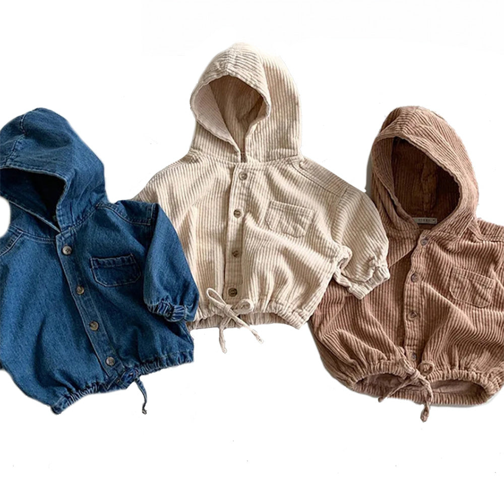 Corduroy Hoodies for Kids - Premium Sweatshirts