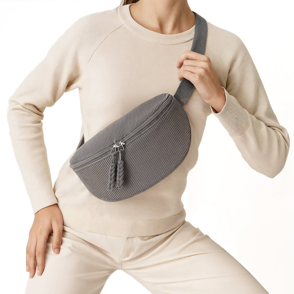 Corduroy Crossbody Chest Bag